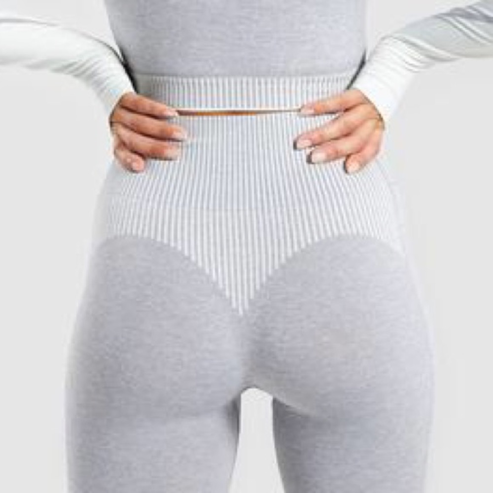 Gymshark Amplify Seamless Leggings Seafoam Grey